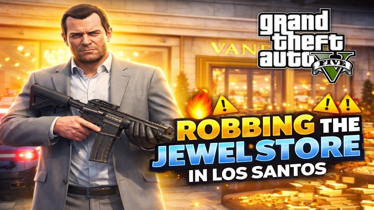 Robbing the Gold store in GTAV🔥||#4