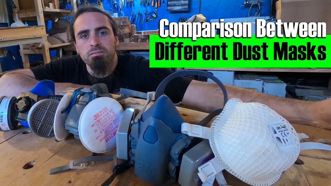 Comparison Between Different Dust Masks - 3M, JSP, Vitrex