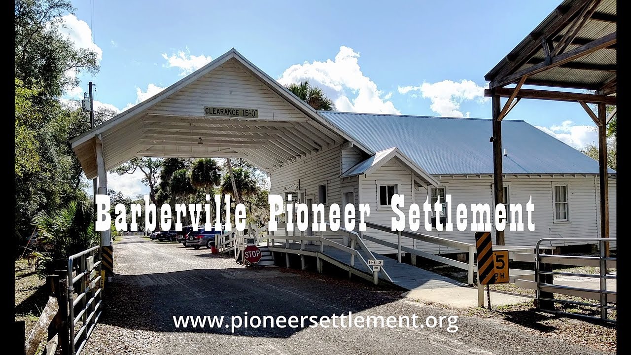 The Barberville Pioneer Settlement in Florida train caboose and Cat