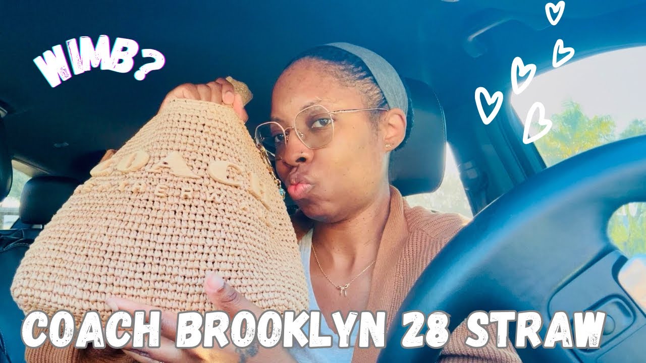 🩷💕Miss Brooklyn 💕🩷 Coach Brooklyn in Brass/Natural (straw) WIMB💕