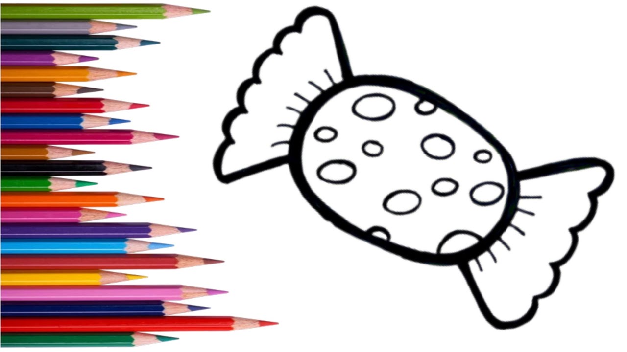  Candy Drawing for Kids 🍬 | Easy Step-by-Step Drawing & Coloring