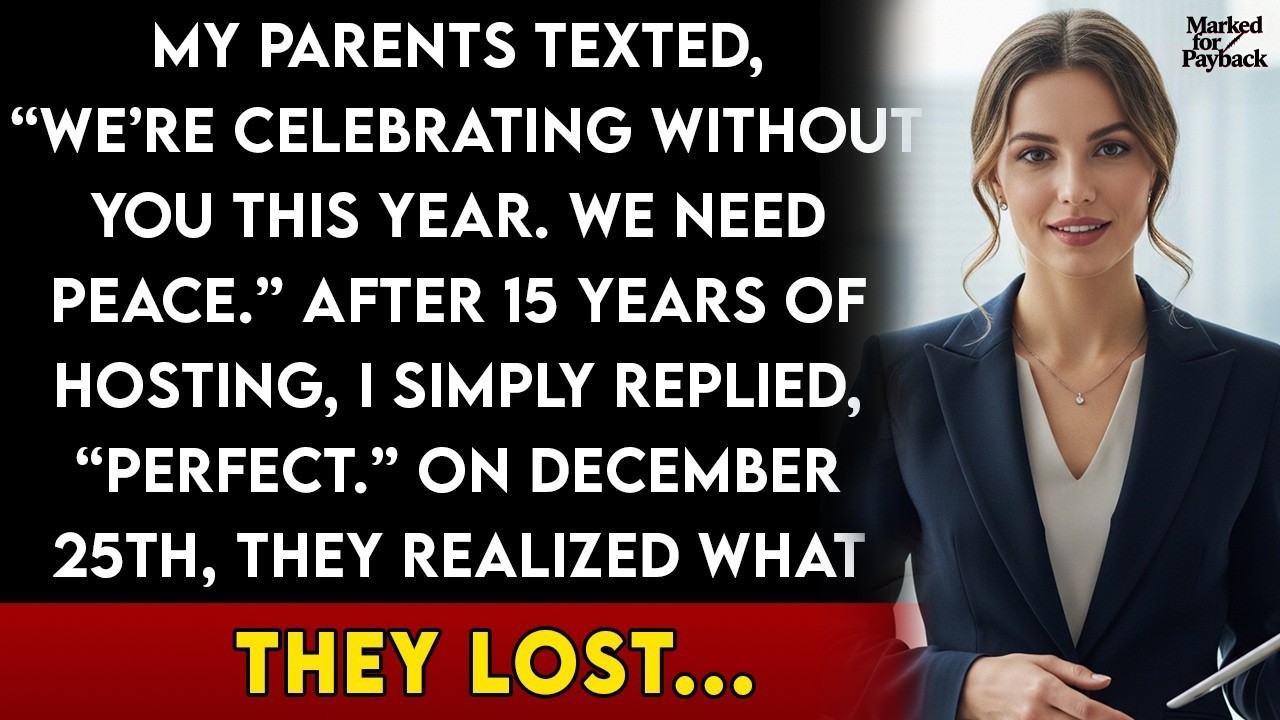 My Parents Texted “Let’s Skip Christmas This Year for Peace.” I Said “Perfect”, They Never Did...