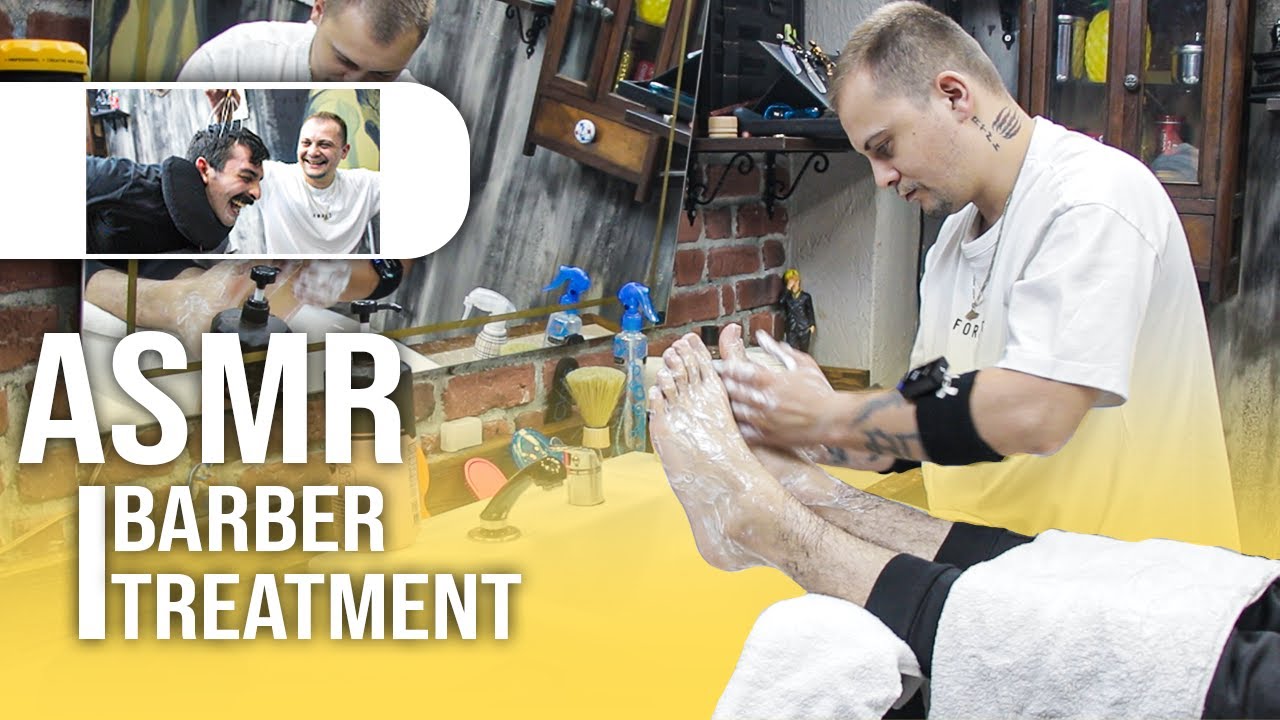 ASMR Feet Care + Back Massage | Best Barber Treatment You Can Never See Anywhere Else