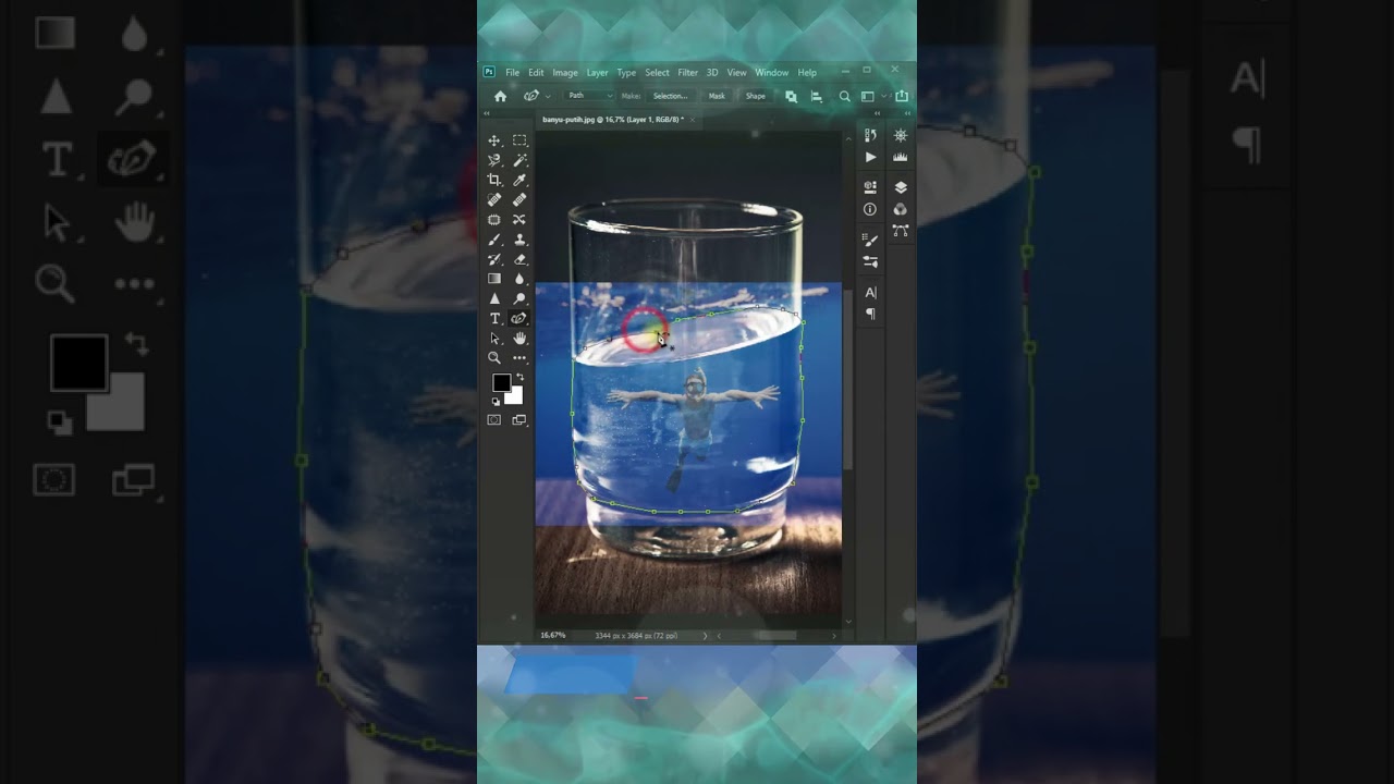 Quick Surreal Editing || Photoshop Underwater Photo Effect