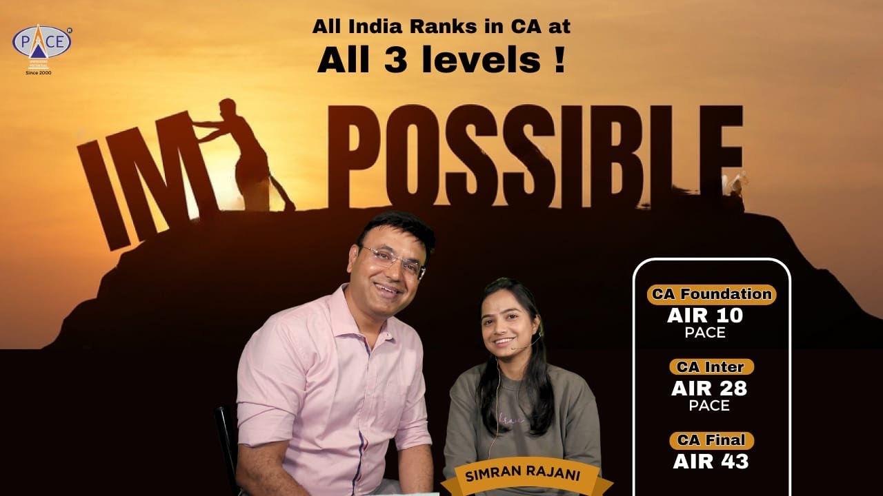 AIR CA Simran Rajani Journey | Monday Motivation | Prerak Trivedi, PACE Indore