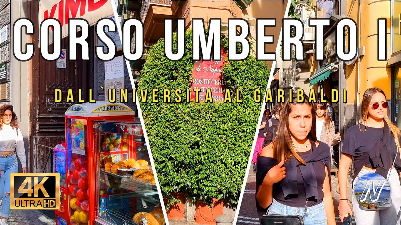 Walking Tour Napoli Corso Umberto I 4K UHD (Universita - Garibaldi) #walkingtour #4k #virtualnapoli