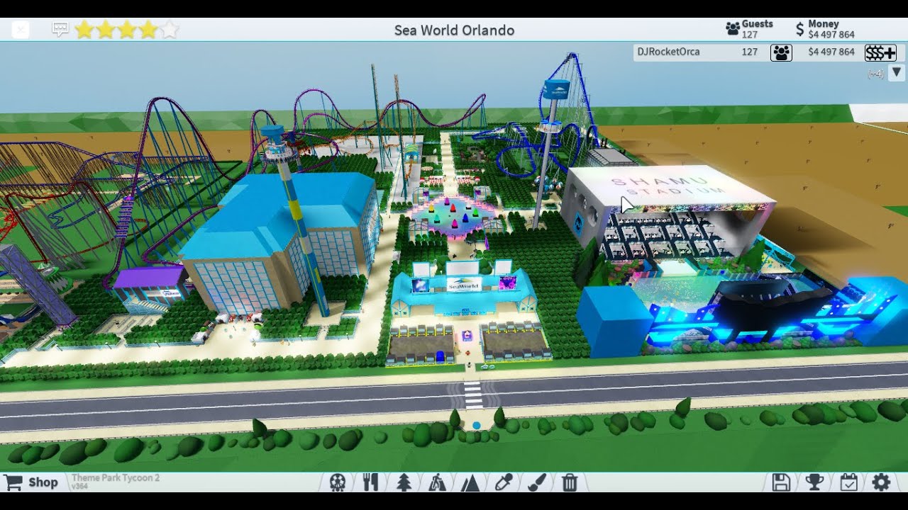 SeaWorld Orlando Tour Part 1 (Theme Park Tycoon 2 Roblox)