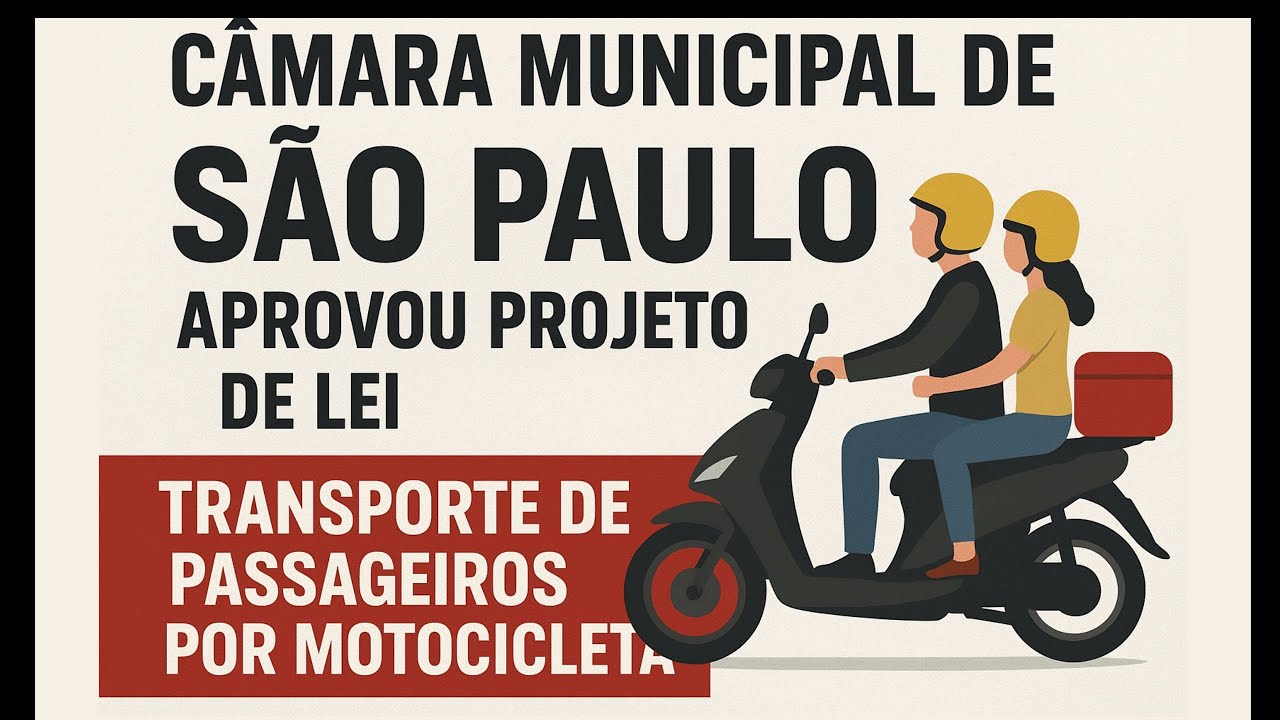 A C&acirc;mara Municipal de S&atilde;o Paulo aprovou Moto Taxi em S&atilde;o Paulo