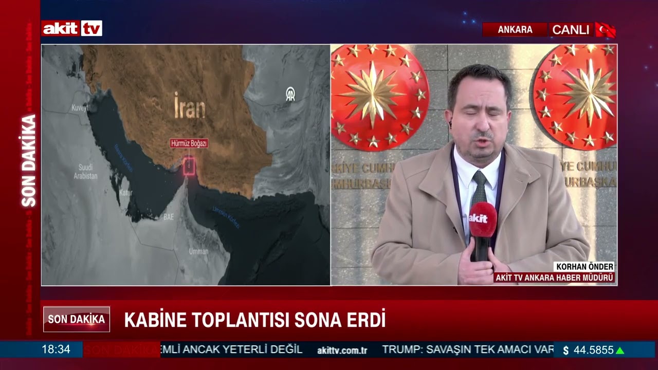 Kabine toplantısı sona erdi, Korhan &Ouml;nder bildirdi.