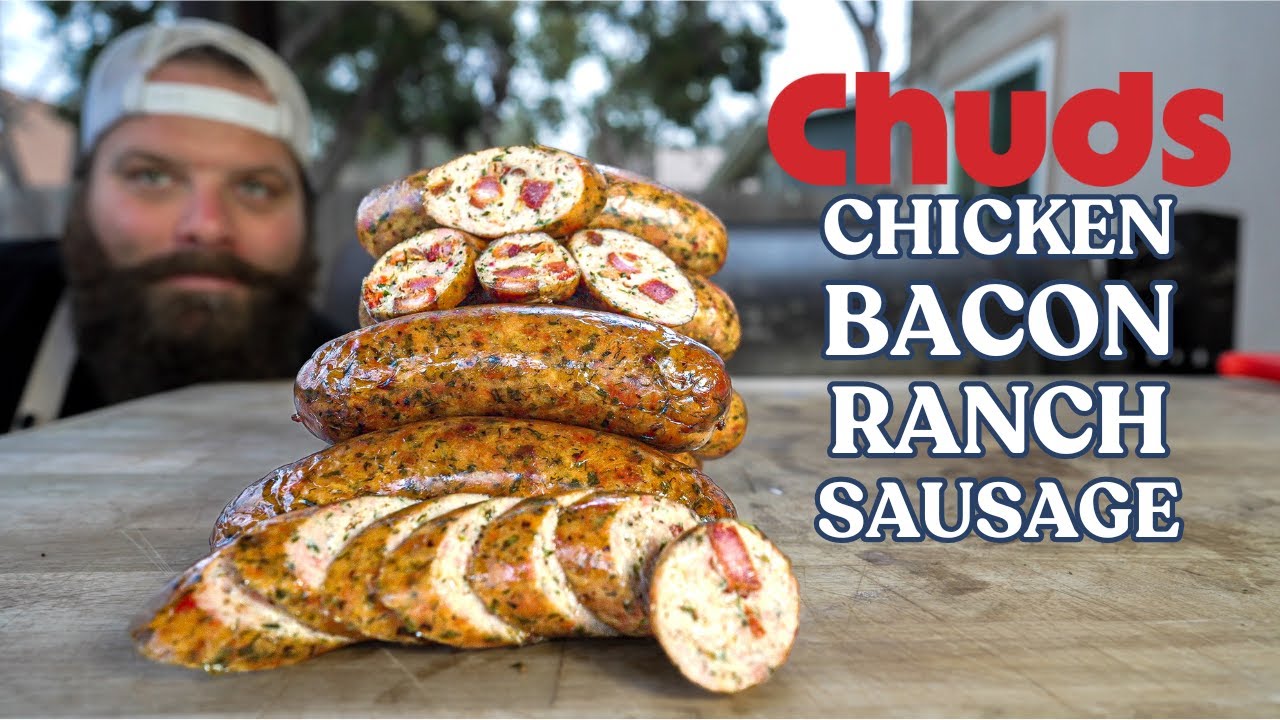 Куриные колбаски с беконом и соусом ранч! | Chuds BBQ