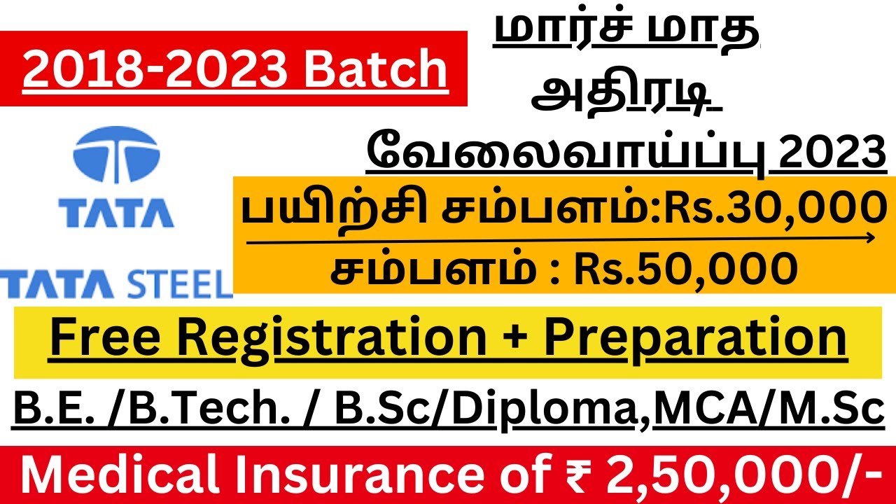 tata steel recruitment 2023 | tata steel fresher jobs | tata steel off campus drive 2023 | Freshers