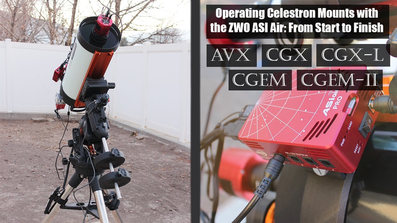 Учебное пособие ZWO ASI Air: управление Celestron AVX/CGEM-II/CGX/CGX-L от начала до конца