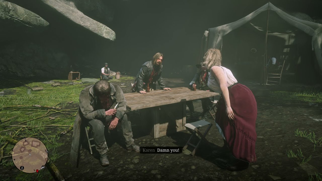 Micah Humiliates Karen In Front Of Cleet And Joe - Red Dead Redemption 2