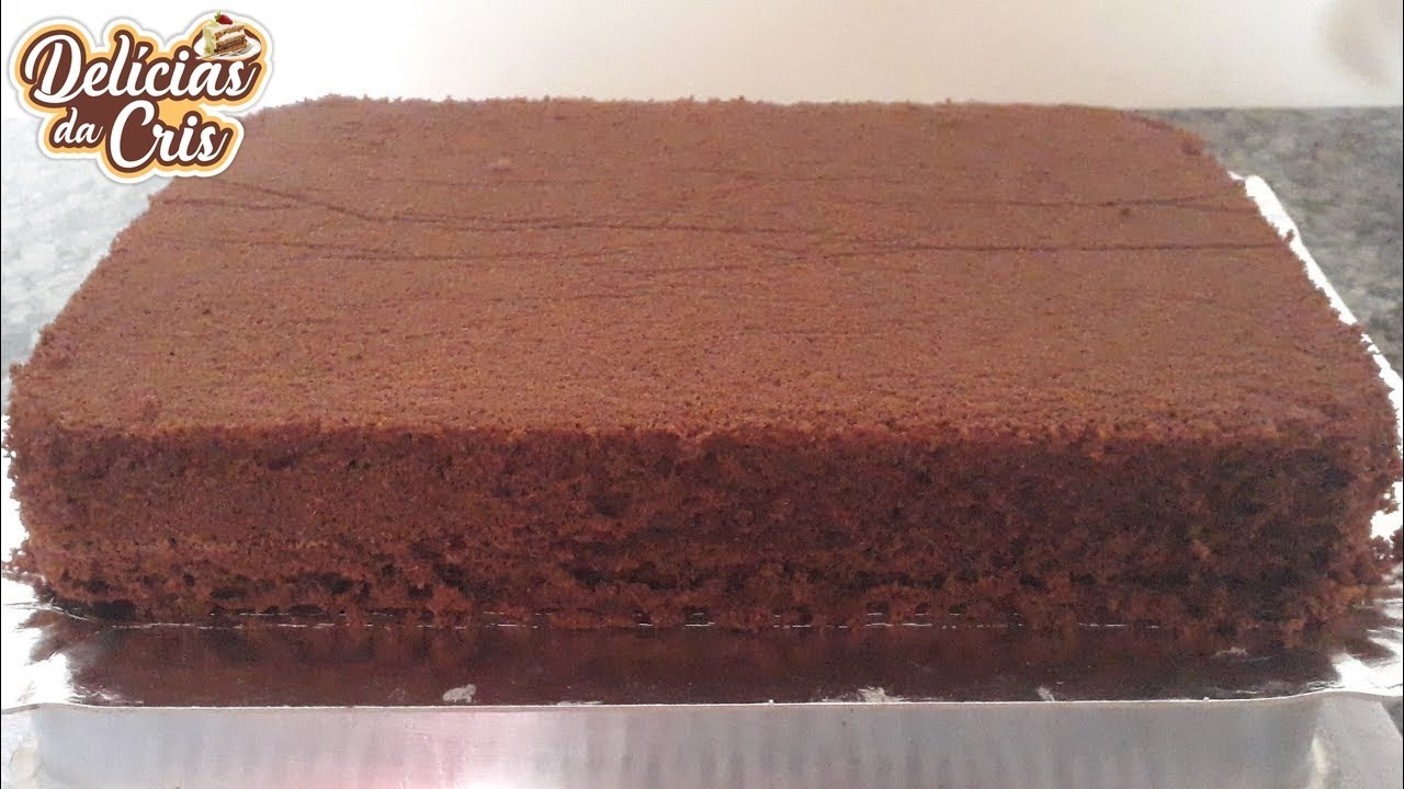 MASSA DE BOLO DE CHOCOLATE GRANDE COM APENAS 5 OVOS PRA MAIS DE 6 KILOS 🤩