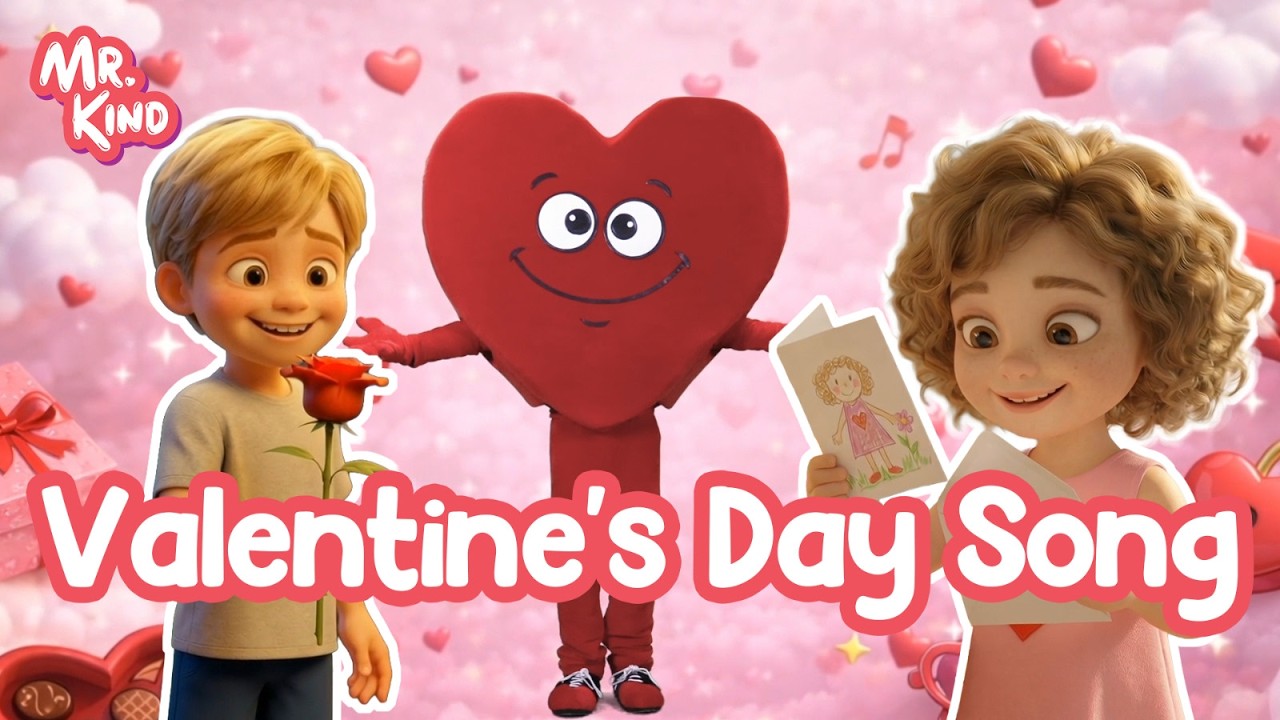 Valentine’s Day Feelings Song for Kids 💕 | Love & Emotions | Mr. Kind