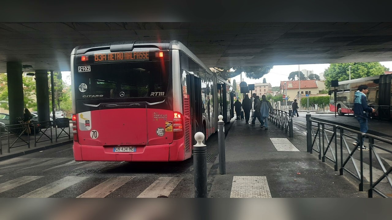RTM | Mercedes Citaro G C2 BHNS EEV n°2102 | Ligne B3A