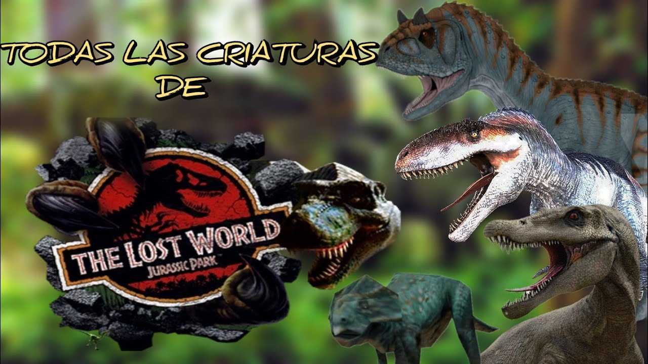 TODAS LAS CRIATURAS DE THE LOST WORLD: JURASSIC PARK VIDEO JUEGO 