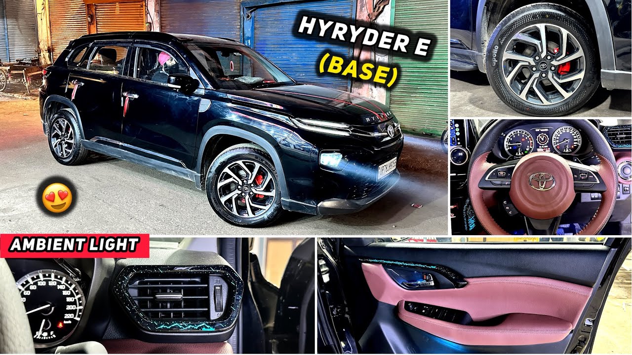 HYRYDER E TO V MODIFIED WITH PRICE ✅ HYRYDER BASE MODEL ✅ HYRYDER BASE TO TOP MODIFICATION