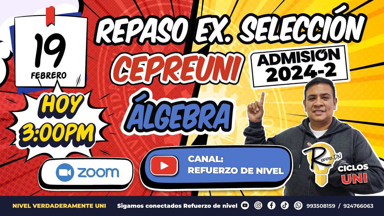 #REPASO SELECCIÓN CEPREUNI 2024-2 FREE