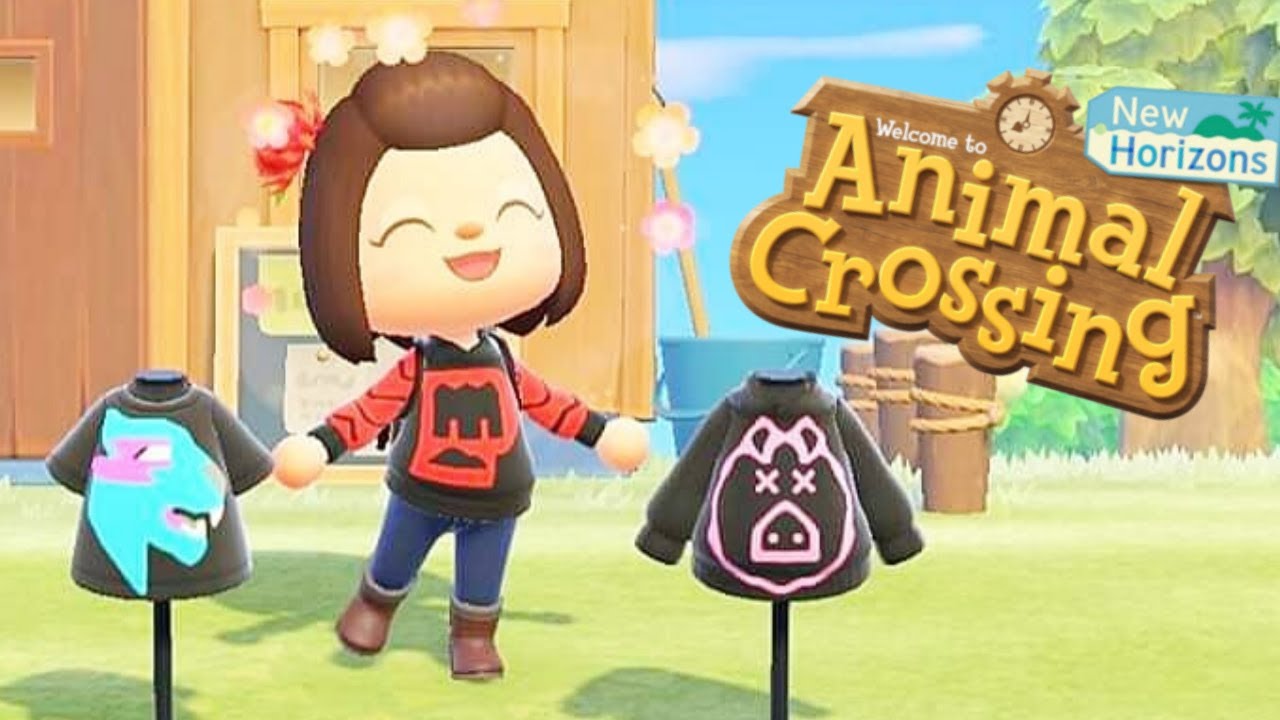 Creating youtuber merch!  | Animal Crossing New Horizons