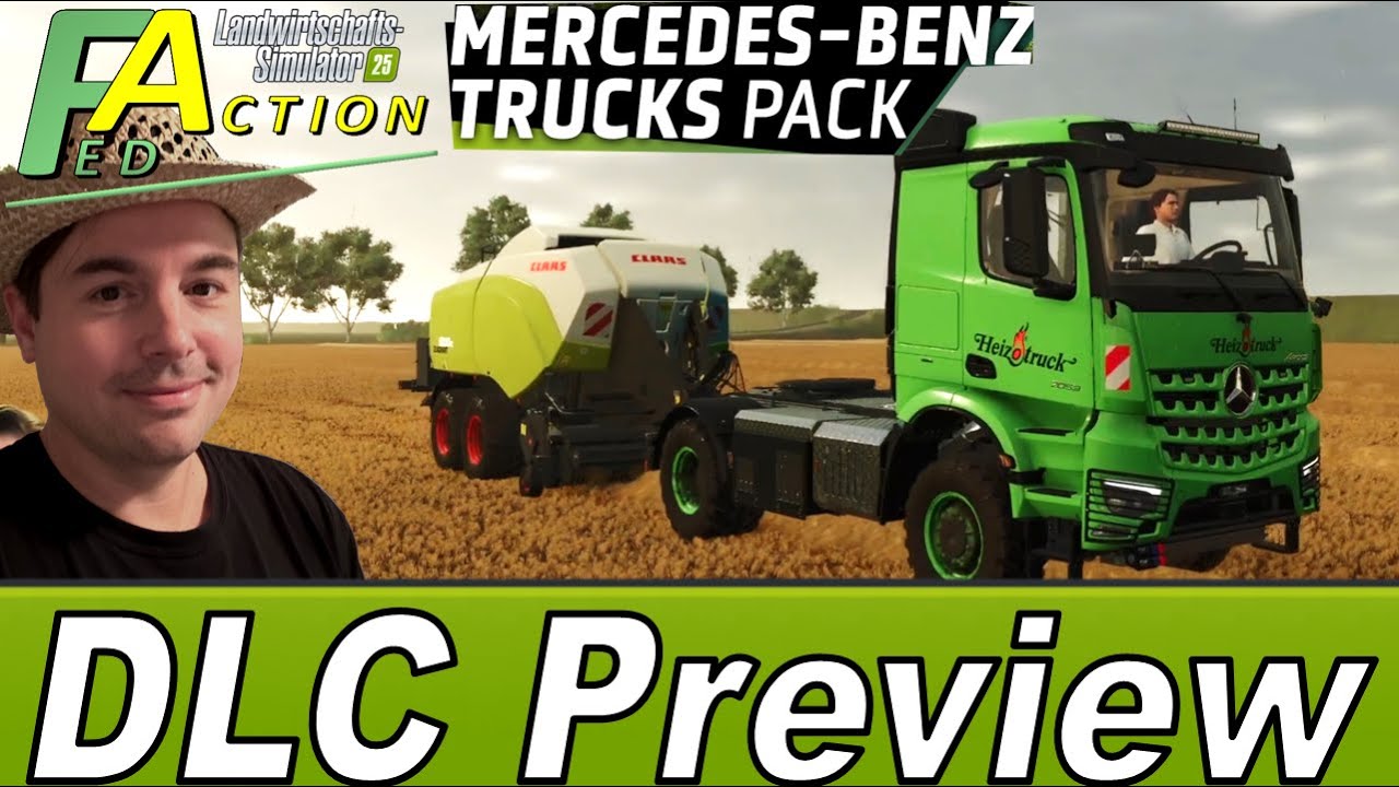 LS25 Test vom neuen Mercedes Benz Trucks Pack DLC