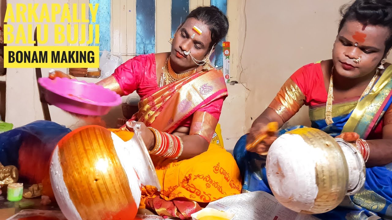 How to Make Bonam - Arkapally Balu Bujji Bonam Making - Preparing Bonam, Karmanghat Bonalu 2020