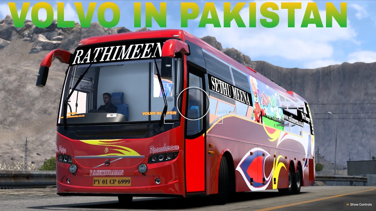 Extreme road with indian volvo bus 🥵🥰🤩