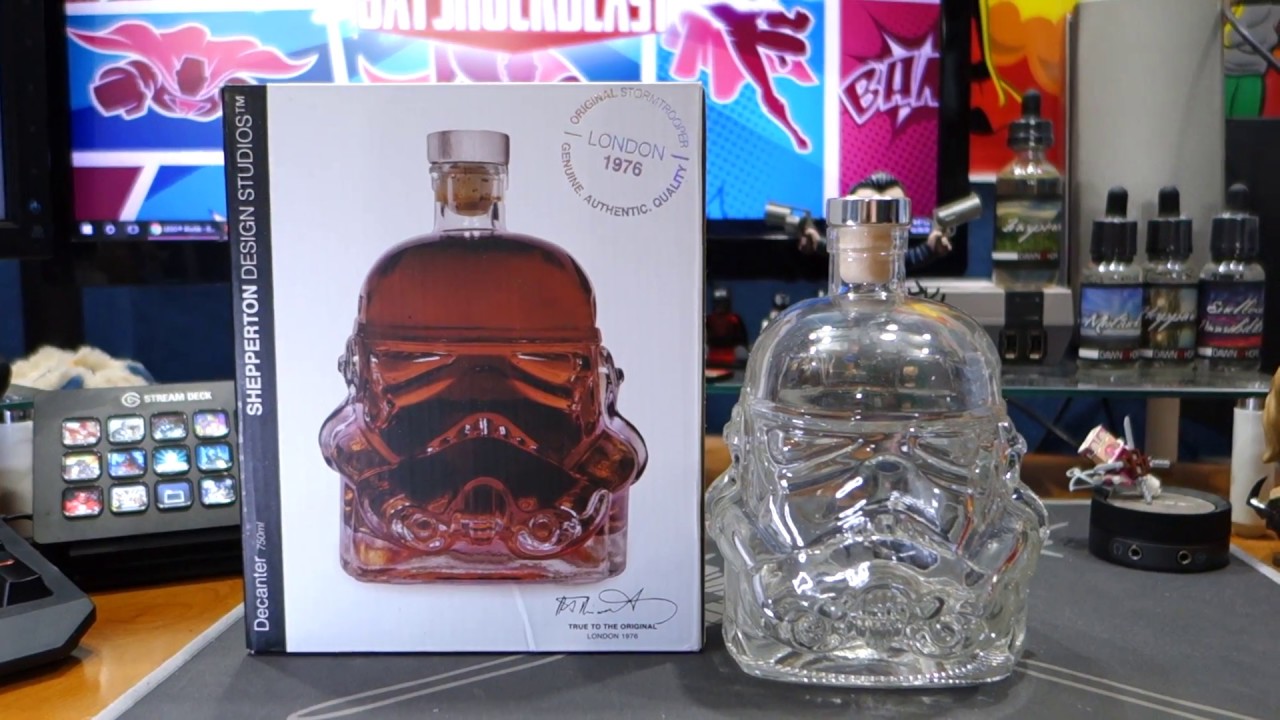 Original Stormtrooper Decanter by Shepperton Design Studios Unboxing (Star Wars A New Hope)