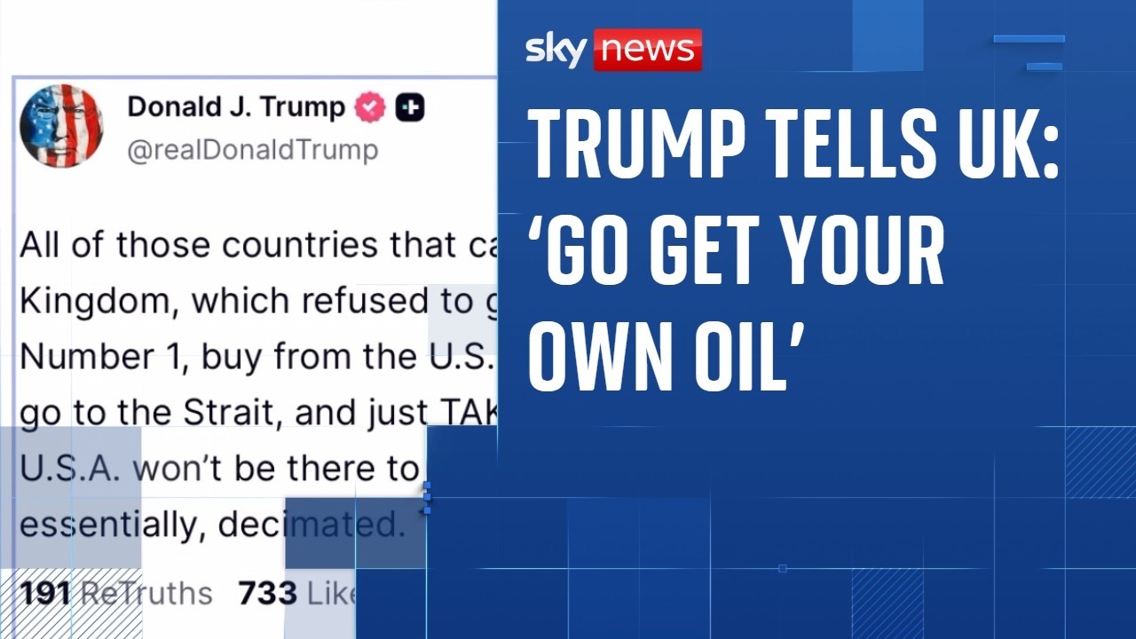 Дональд Трамп призывает Великобританию &laquo;самостоятельно добывать нефть&raquo; | Война с Ираном