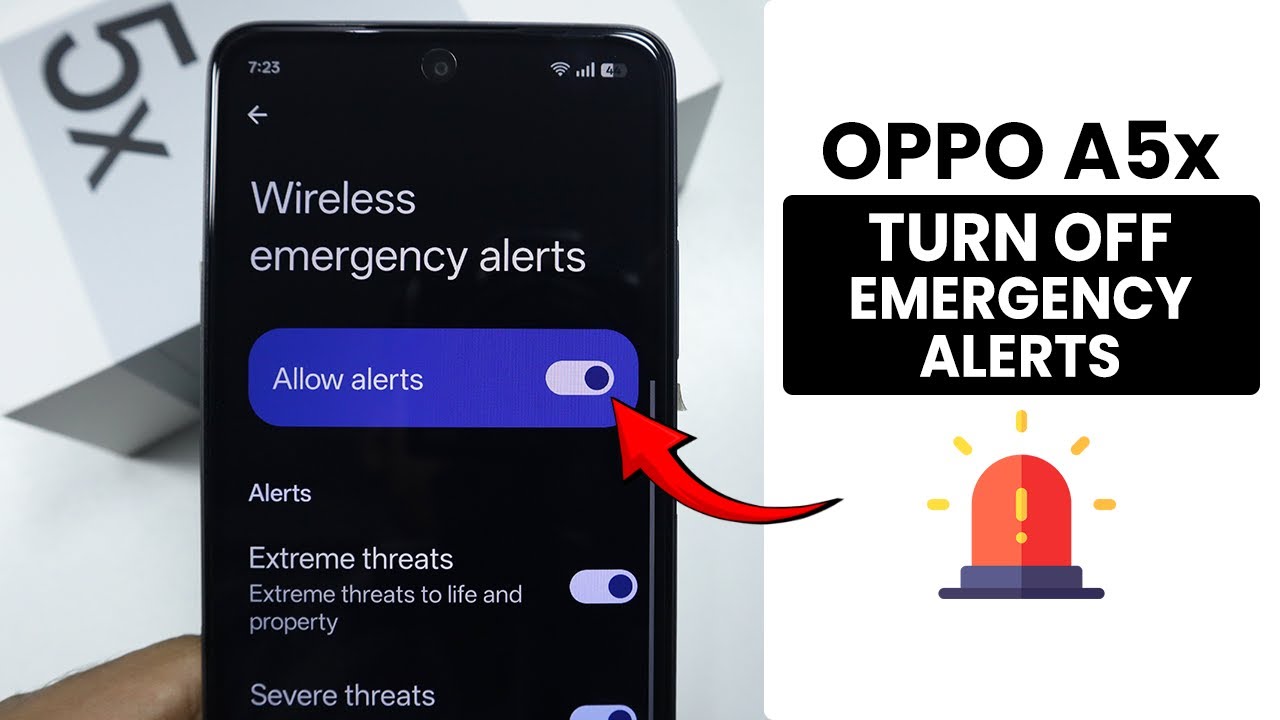 How to Turn Off Emergency Alert on Oppo A5x - Emergency Alert Setting
