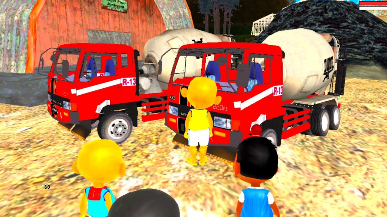 Upin ipin berkemah bawah Semua Truk Molen dan Truk Tronton Kak Ros hingga Petang 🤣 Dunia Oyya