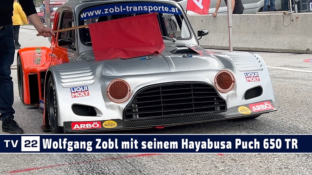 MOTOR TV22: Wolfgang Zobl gewinnt mit seinem Puch 650 TR das Finale des ATMAS Autoslalom 2024
