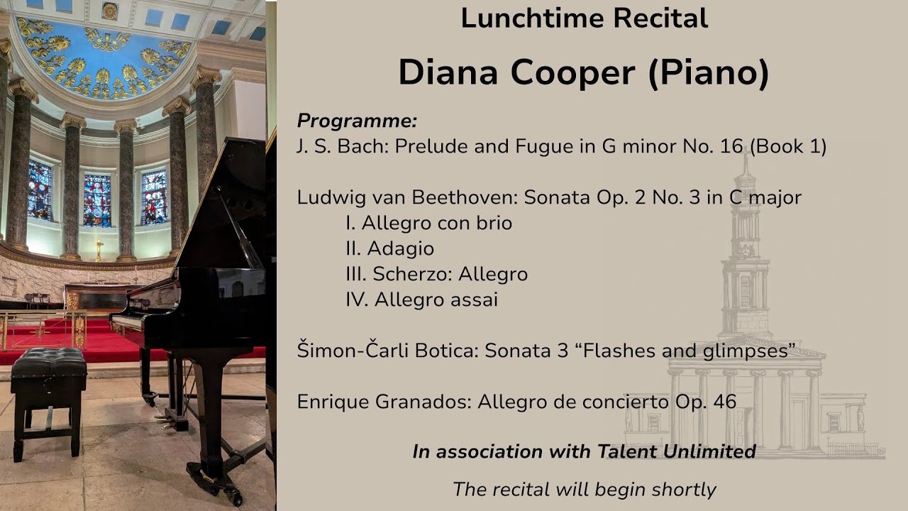 Lunchtime Recital - Diana Cooper (Piano)
