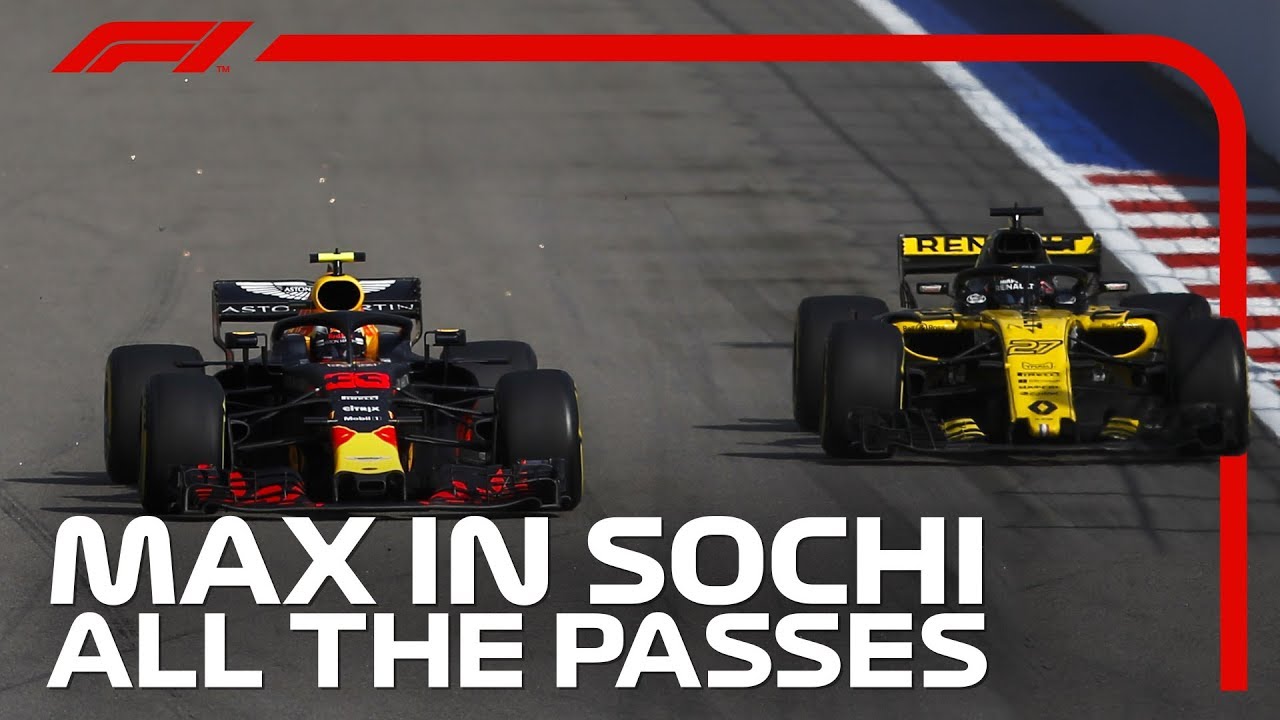 Max Verstappen Rushes Through the Field | 2018 Russian Grand Prix
