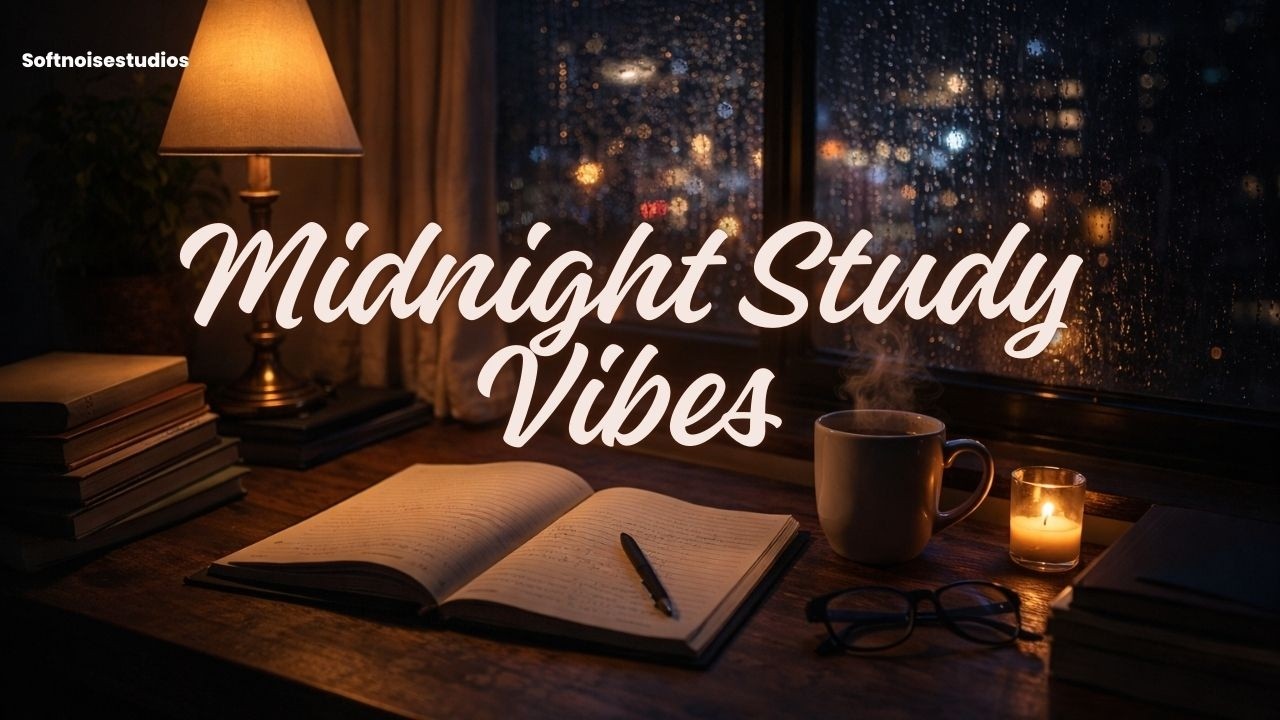 Rainy Night Study Session | Cozy Desk Ambience #studymusic #relaxingmusic #focusmusic