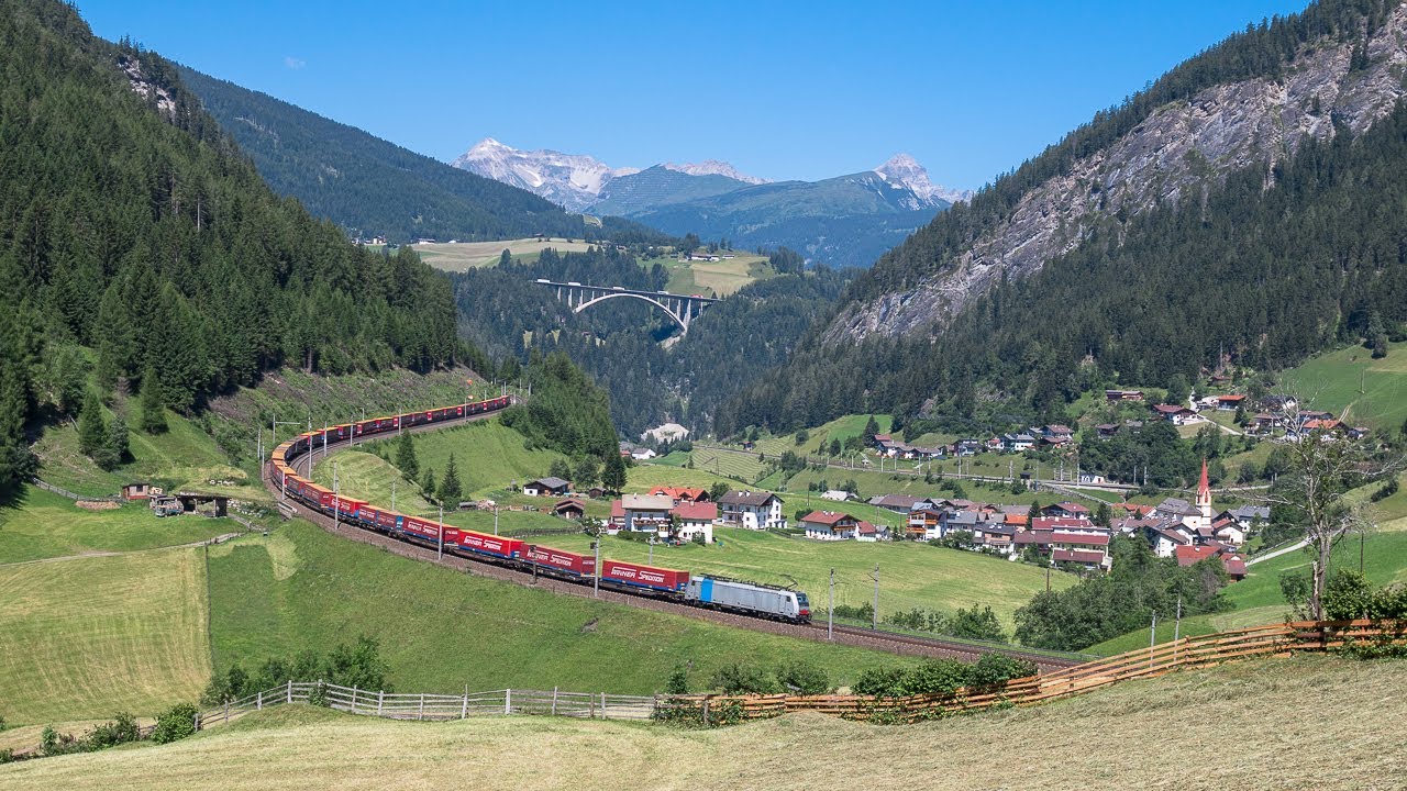 Bahnverkehr Brennerbahn Juli 2015