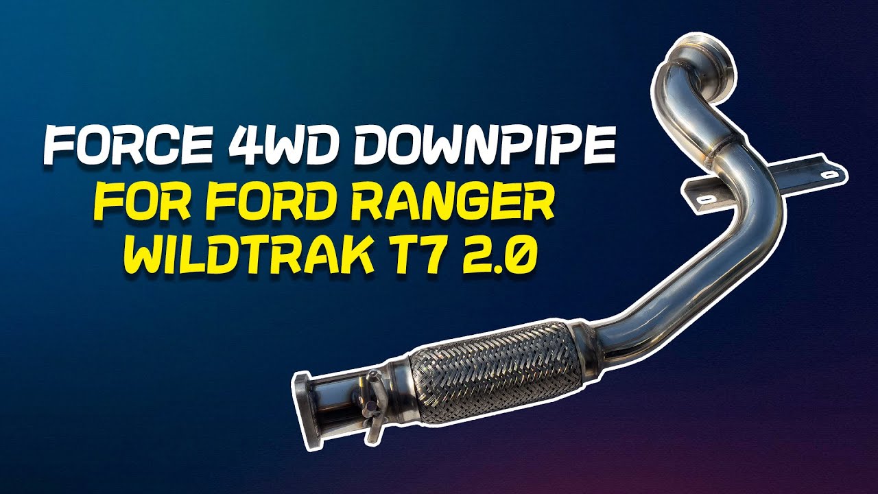 FORCE 4WD Exhaust Comparison – With vs Without Downpipe in FORD RANGER WILDTRAK T7 2.0 #force4wd