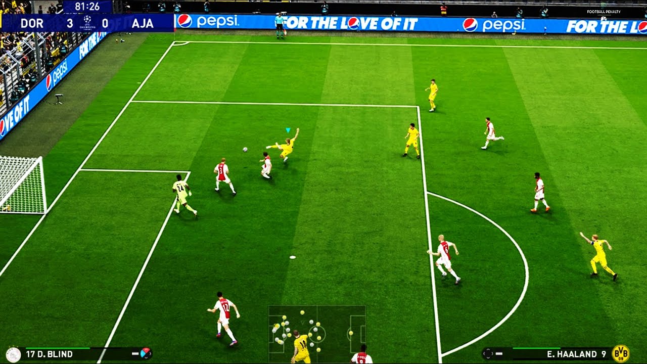PES 2021 | Borussia Dortmund vs Ajax | Champions League Gameplay