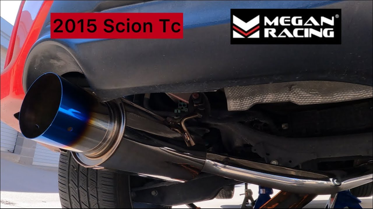 Megan racing exhaust on a 2015 Scion Tc