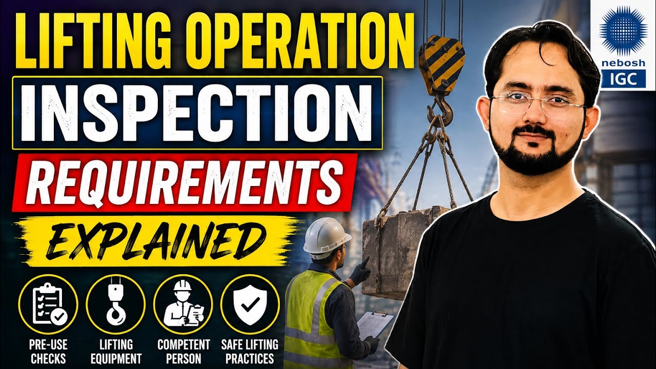 Lifting Operation Inspection Requirements Explained | NEBOSH IGC | Book 2 Lecture 205