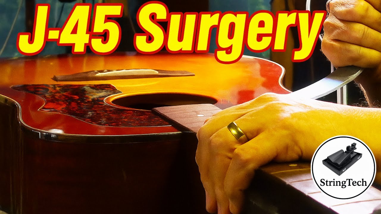 Acoustic J-45 Deluxe Rebuild | Neck Removal + Pro Guitar Repair Guide