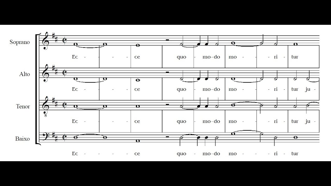 Jacobus Gallus - Ecce quomodo moritur justus (score)