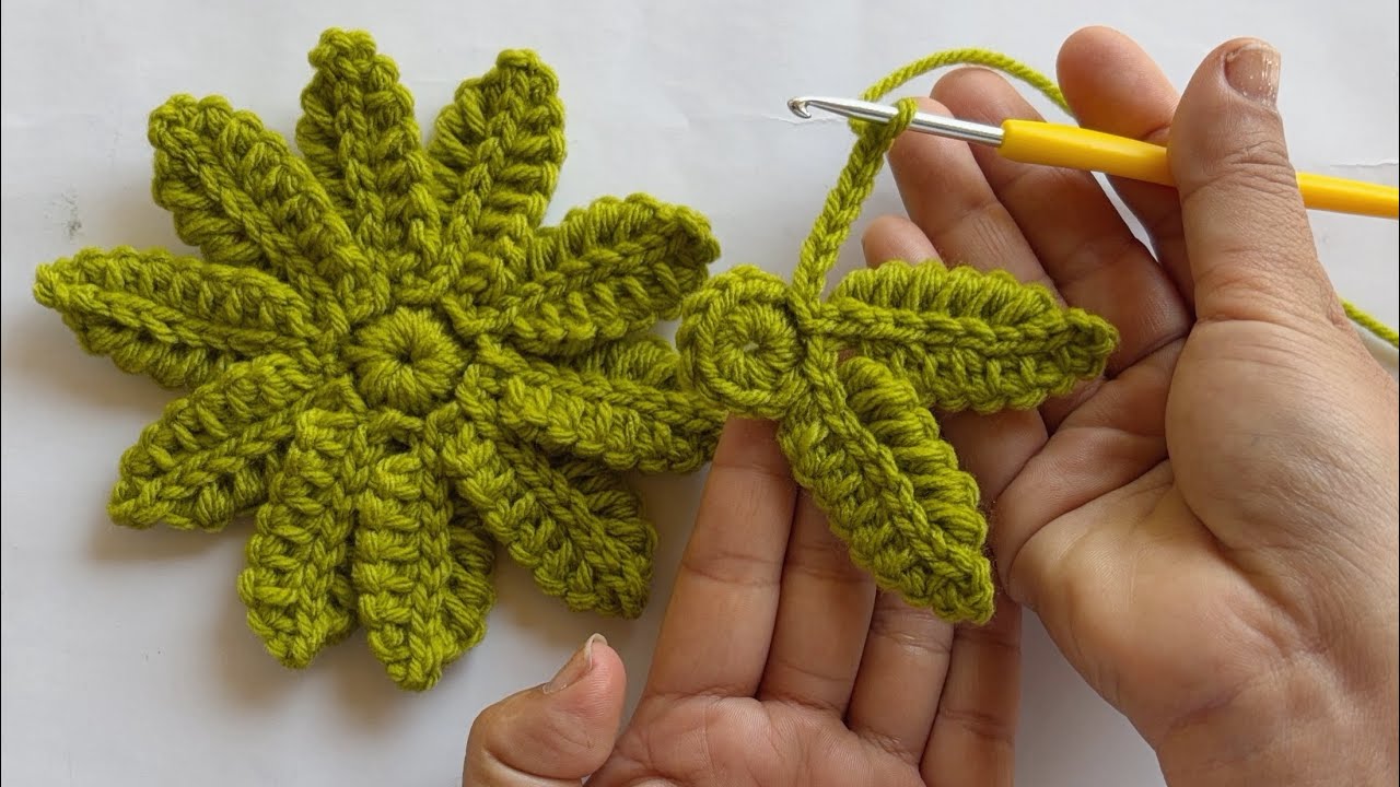 Crochet flower for beginners | How to make a crochet flower #diy #handmade #craft #creative 