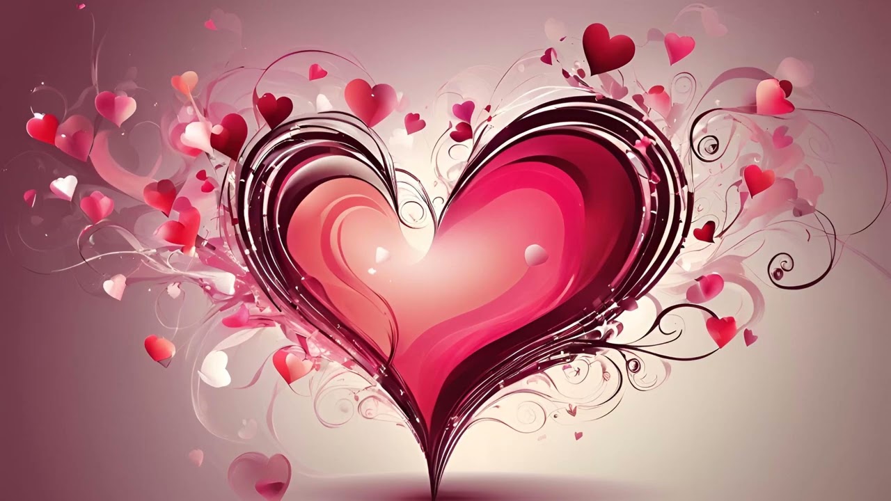 Romantic Heart — Static Screen Art (2 Hours)    --EcoArtLab • Frame TV & Printable Art