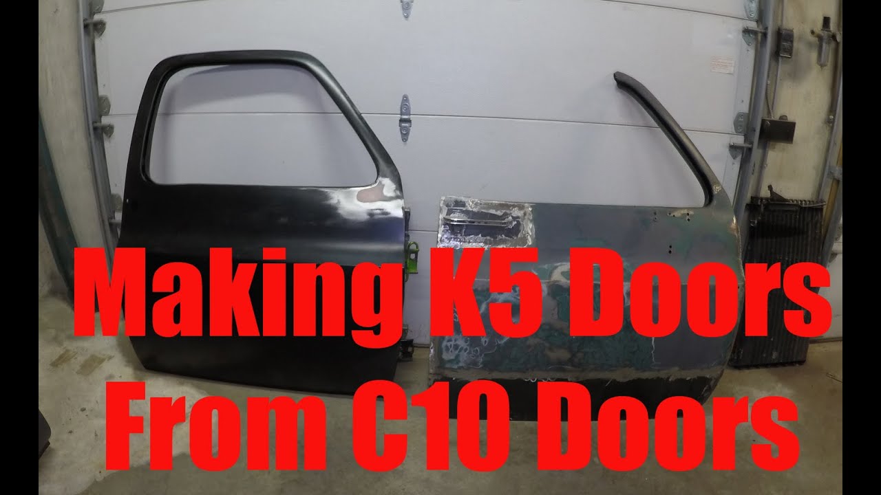 Cutting C10 doors to fit a 1973-1975  K5 Square body Blazer