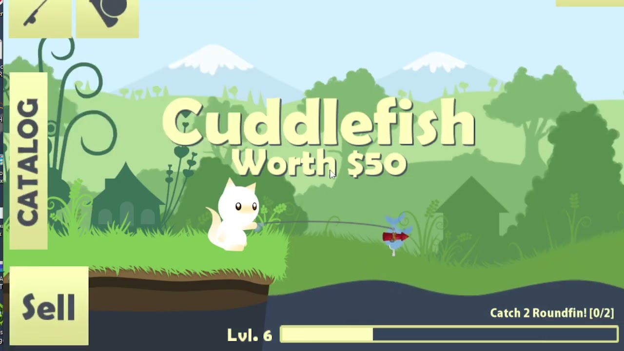 Играем впервые в Cat goes fishing! Ловись рыбка бо... АААААА ЧТО ЗА ГИГААНТ!