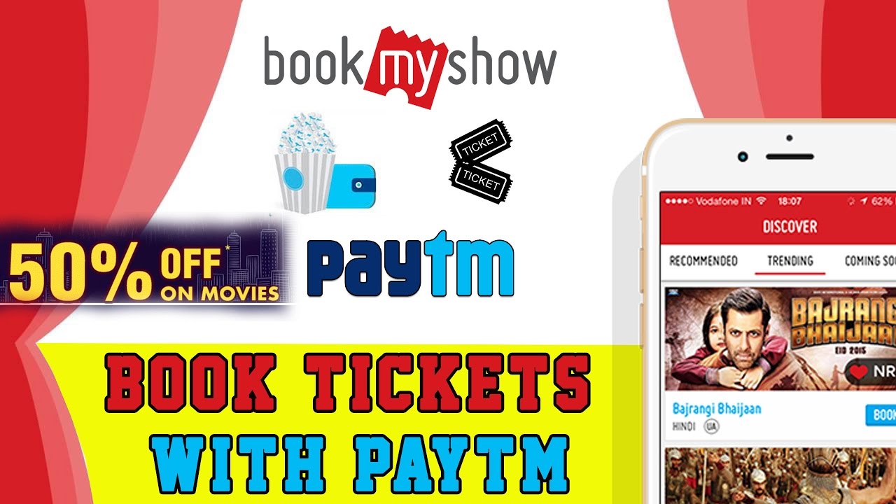 How To Book Movie Ticket Online Using BookMyShow with Paytm & UPI APP
