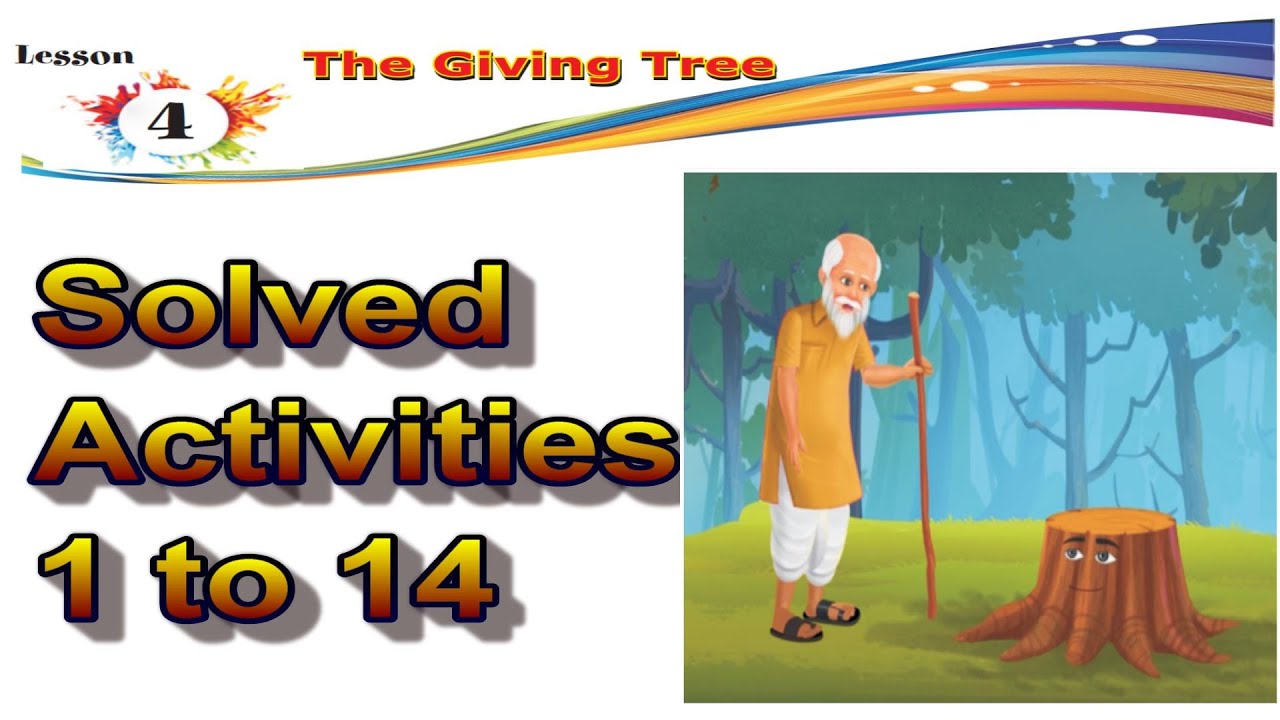 The Giving Trees / chapter 4/class 6th/ #PSEB/Activities 1 to 14