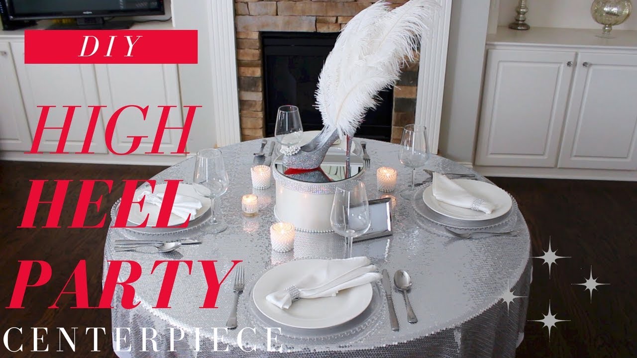 40th Party Ideas | DIY High Heel Centerpiece | DIY Red Bottom Heels
