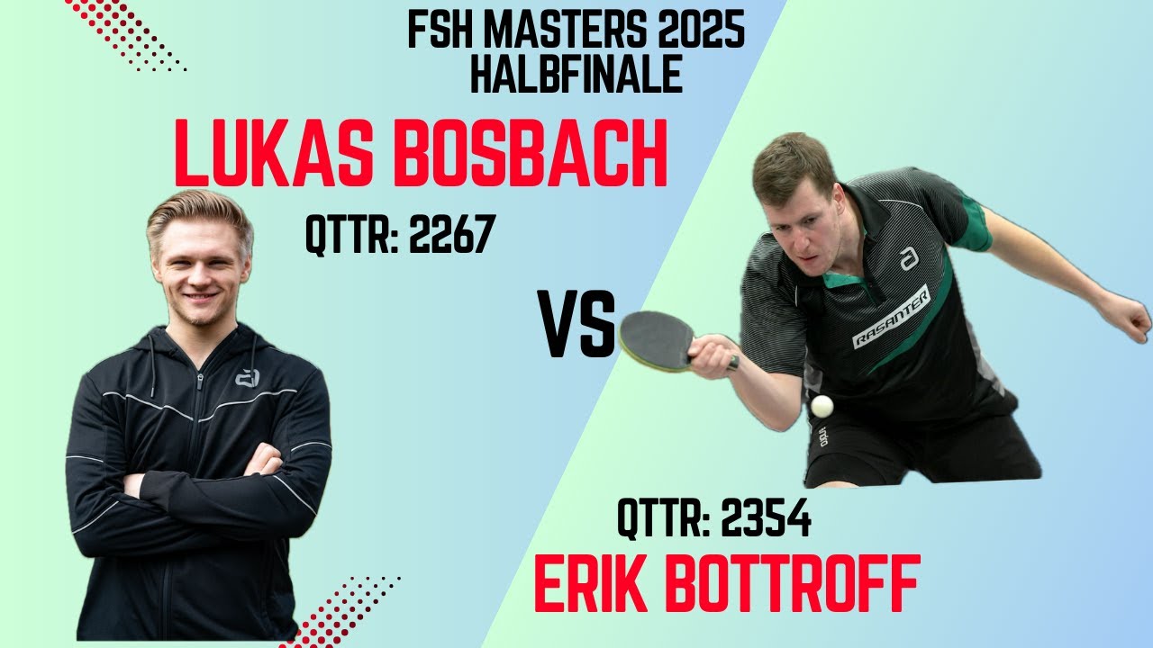 Lukas Bosbach - Erik Bottroff | FSH-Masters 2025 - Halbfinale
